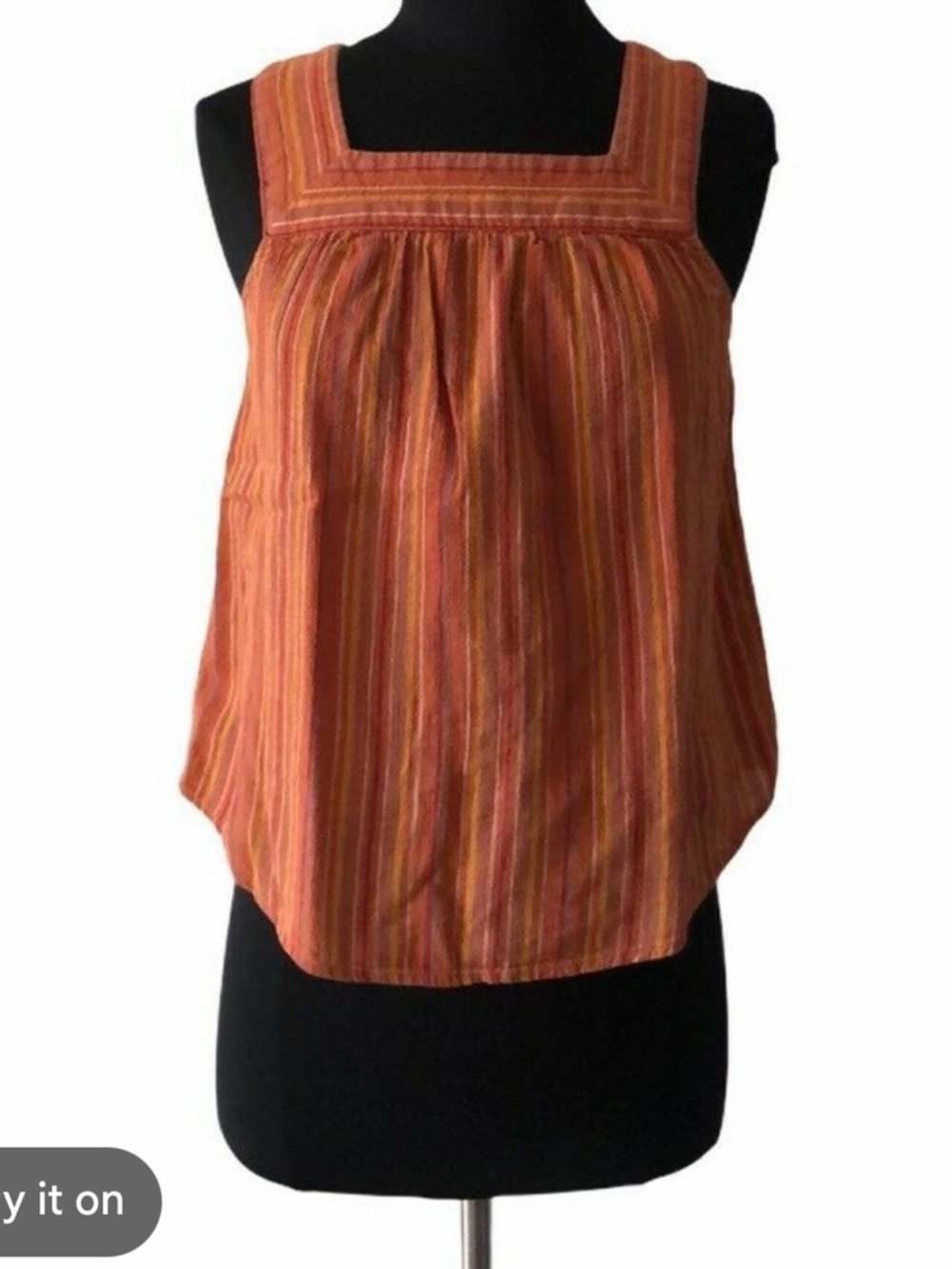 Universal Threads Boho Striped Cotton Tank